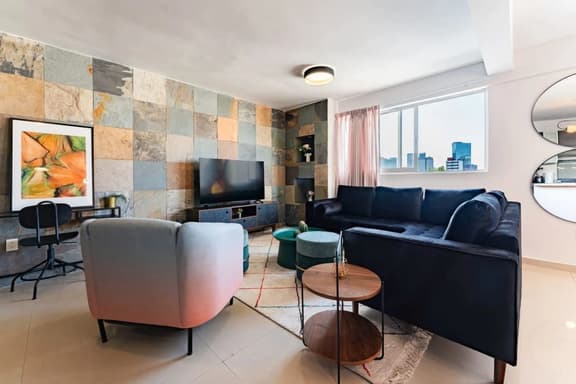 Penthouse in Roma Norte with City Skyline View - Image 1